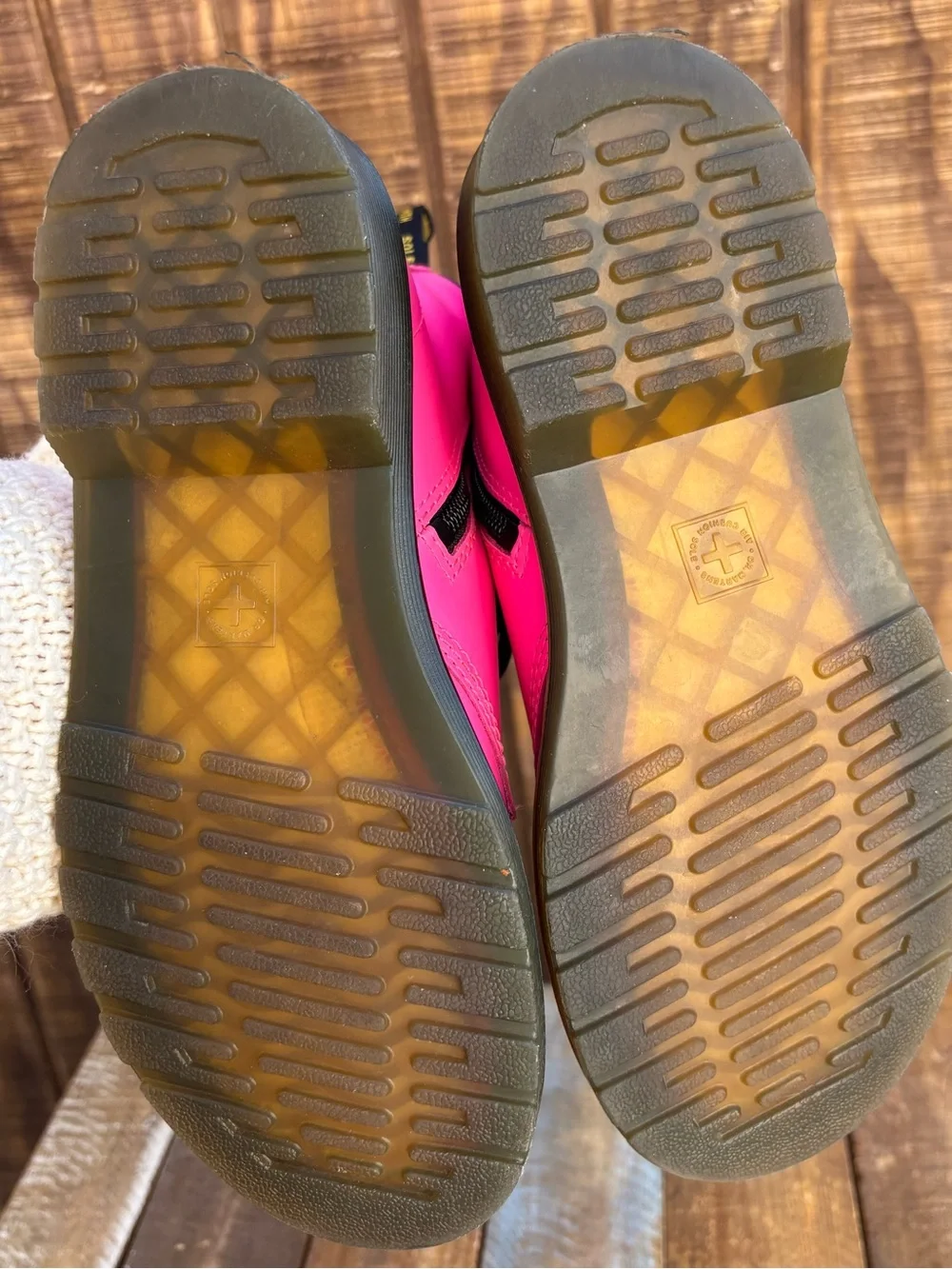 Dr. Martens 1460 J Hot Pink Combat Leather Boots